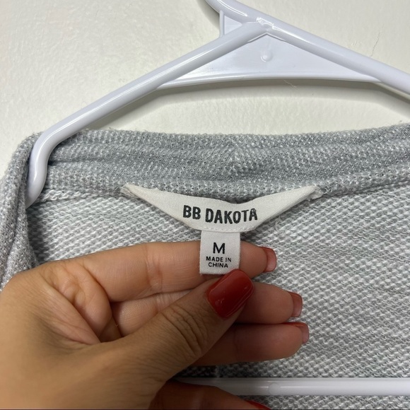 BB Dakota Knits Electric Jacket in Light Heather Grey - Picture 7 of 8